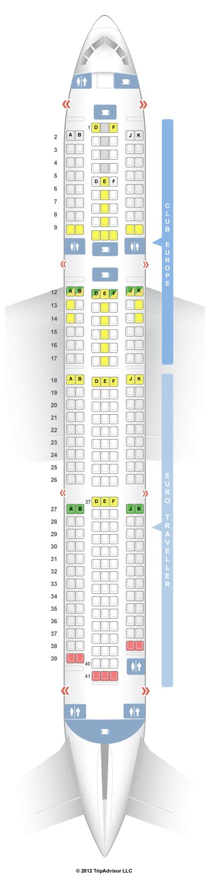 seatguru ba|ba 192 seat map.